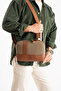 Mega 434 Horizontal Men's Handbag with Shoulder Strap Messenger Bag Toprak-Taba