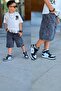 My Little Boy's Cicileri Breaking Printed Denim Shorts Boys' Set - Black - 2