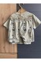 Baby Boy Summer 2-Piece Set Printed Short Sleeve T-Shirt and Shorts Set Cotton Casual Combination - 4