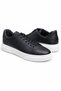 Men's Black Leather White Thick Sole Guaranteed Lace-Up Casual Sneaker Sports Shoes - 3
