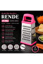 Plastic Handle Grater 9” Inch – Non-Slip Multi-Purpose Grater with Silicone Base