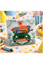 Safari Birthday Set for 16 People (Plate-Cup-Napkin-Corn Box-Toothpick-Banner) - 5