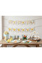 Safari Birthday Set for 8 People (Plate-Cup-Napkin-Corn Box-Toothpick-Banner)