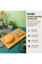 Bamboo Cheese Slicing Board Set – Stylish Presentation Board with 3 Knives
