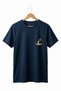 Tennis Athlete Design with the Text "Push Your Limits" Tennis Racket Minimal Print Crew Neck T-Shirt