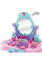 Kids Princess Vanity Table Set with Mirror& Beauty Accessories – Pretend Play Makeup Dressing Table for Girls - 2