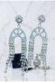 Women's Dangle Zircon Stone Earrings Evening Dress Daily Wedding Engagement Trend - 2
