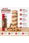 48 PCS Wooden Blocks Stacking Game – Classic Tower Tumbling Family Game with Dice for Kids & Adults - 2