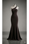 Black Scuba Fabric Women's Elegant Dress with Transparent Straps and Chest Detail - 4