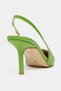 Parla Green Patent Leather Belt Detail Pointed Toe Women's Heeled Shoes - 8