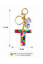 Mixed Color Letter t Keychain – Stylish Resin Bag and Wallet Accessory - 4