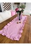 Iris Vintage Full Ruffle Pink Gingham Runner Seamless - 5