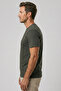 Men's Vision Premium Quality Dense Textured Cotton T-Shirt Khaki M101-R0220-11 - 2