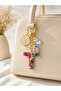 Mixed Color Letter t Keychain – Stylish Resin Bag and Wallet Accessory - 2
