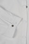 Women's Form-Fitting Snap Shirt with Adjustable Waist, Stylish Comfortable Cut, White W201-K0304-01 - 4