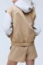 Collared cotton gilet - 4