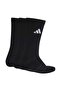 Unisex Black C Ess Crw 3P Socks Kc9626 - 2
