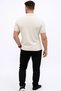 Men's Summer Knitwear T-Shirt Short Sleeve Polo Collar Buttoned T-Shirt - Cream - 2