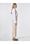 Elastic Waist Wide Leg Trousers Cream - 6