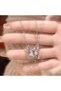 Pink New Sweet Pink Bow Necklace Ladies Fashion Sparkling Rhinestone Star Shape Pendant Clavicle Cha - 2