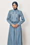 Beaded Embroidered Suit with Skirt 45745 - 2