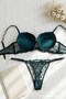 Supported Brode Bra Set Emerald Green - 2
