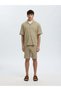 Gerippte Shorts mit lockerer Passform - 4