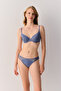 Geo Flower Spacer Gathering Balconet Bra - 3