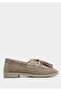 Beige Leather Women's Shoes