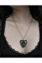 Gothic Tarot Cat Figured Black Silver Color Chain Unisex Necklace