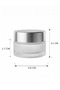 50Pcs Silver Glossy Cap Frosted Lip Skin Care Cream Cosmetic Hand Care Travel Glass Jar 20ml - 2