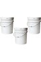 All Purpose BPA Free Heavy Duty Plastic Pail Paint Bucket 10 LTR, White, 3 pieces Set