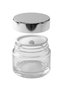 50Pcs Silver Glossy Cap Transparent Lip Skin Care Cream Cosmetic Hand Care Travel Glass Jar 20ml - 3