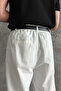 Men's Baggy Fit Gabardine Fabric Trousers - 4