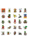 50Pcs 50Pcs Rat Fink Stickers Cartoon Mouse Stickers Travel Case Laptop Skateboard Waterproof Sticke - 2