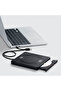محرك أقراص ضوئية خارجي أسود من لينوفو GP70 Pro، محرك أقراص CD/DVD خارجي، USB 2.0، نحيف للغاية - 6