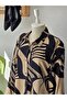 Women's Viscose Shirt Long Sleeve Patterned Comfortable Fit Casual Stylish Woven Shirt - 3