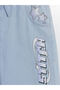 Wideleg Stitch-Printed Girls' Jeans - 5