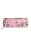 Korean Kawai Transparent Twill Fabric Dusty Rose Patterned Girl's School Bag Thermal Lunch Bag and Pencil Case 3-Piece Set - 8