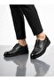 Men's genuine leather black lightweight casual classic shoes - 2