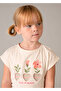 Girl's Tights and T-Shirt Set Orange - 03728 - 2
