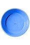 Plastic Basin Tub – Multipurpose Round Household Utility Tub for Cleaning (Blue-Beige, 20") - 4
