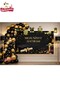 Premium Graduation Souvenir Black Gold Concept Party Backdrop & Balloon Set Graduation Full Set - 3