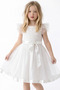 Girl's Dress White Dress Tulle Sequin Embroidered Evening Dress Comfortable and Stylish Birthday Dress 4-8 Years Old - 3