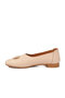 Beige Genuine Leather Women's Casual Shoes 618 Z - 4