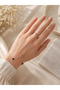 Elegant Stone Detailed Shahmeran Bracelet – Women's Hand Chain Accessory - 2