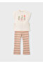 Girl's Tights and T-Shirt Set Orange - 03728 - 4