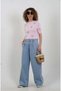 Pink Floral Embroidered Crew Neck Sweater - 4