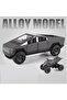 1:24 SCALE ALLOY RC CAR, TESLA STYLE CYBERTRUCK Remote Control Car with LED Lights, Rechargeable Battery - 2