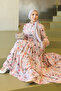 Patterned Hijab Jessica Dress B591 Stone Color - 3